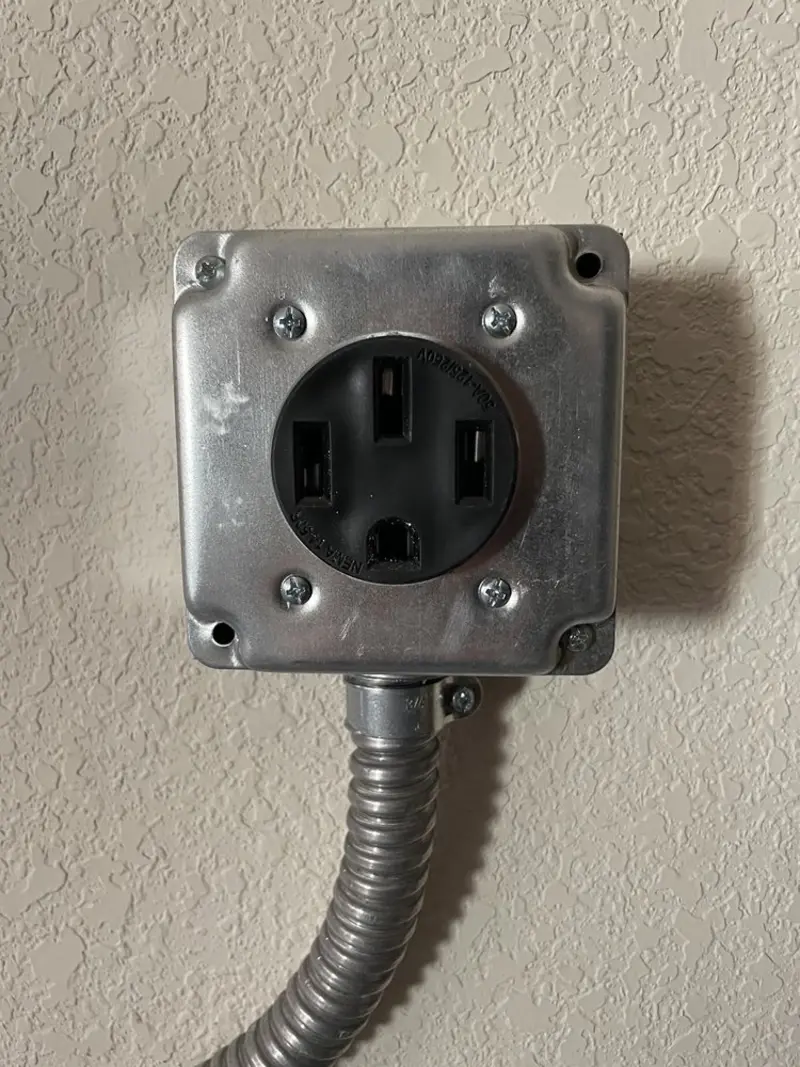 NEMA 14-50 outlet installed for Electrical Panel Upgrade in Ault